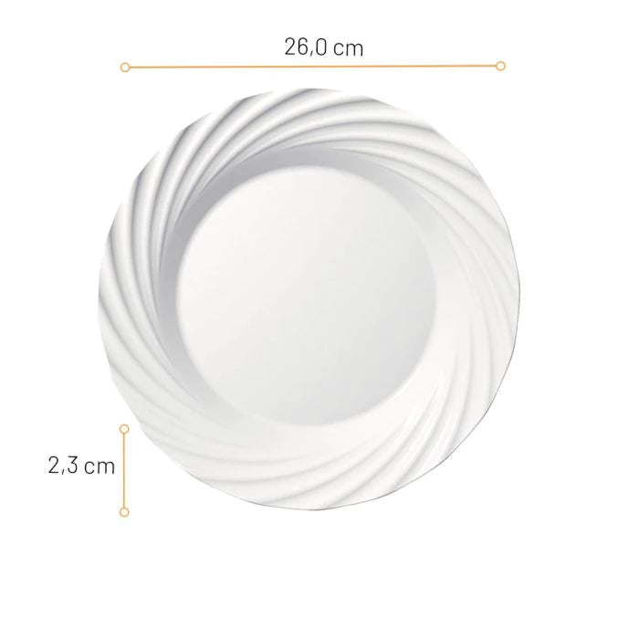 Marinex Opaline Jasmin Dinner Plate 26cm - set of 6